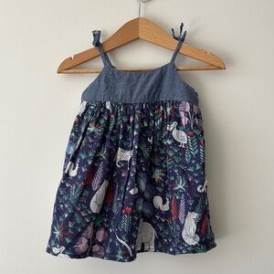GAP Blue Sundress Sleeveless Spaghetti Strap Casual
